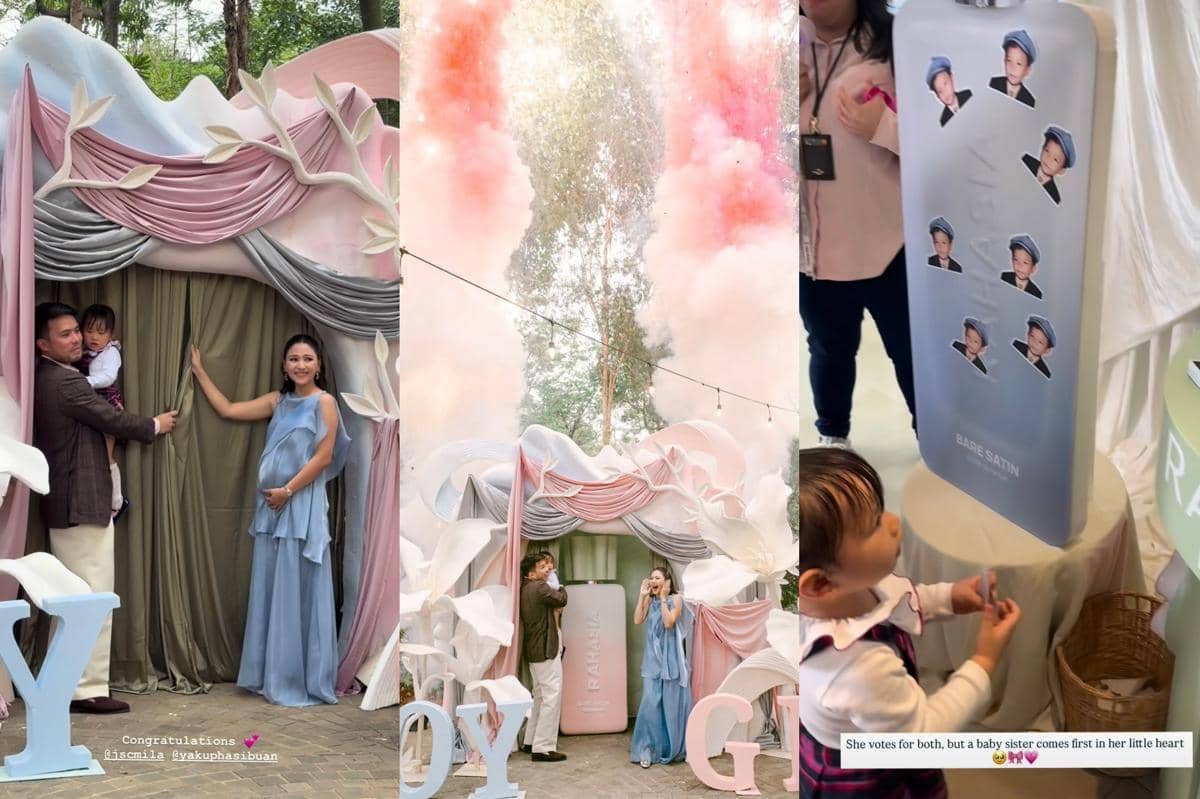 5 Ide Dekor Gender Reveal Jessica Mila, Spektakuler dengan Smoke Flare