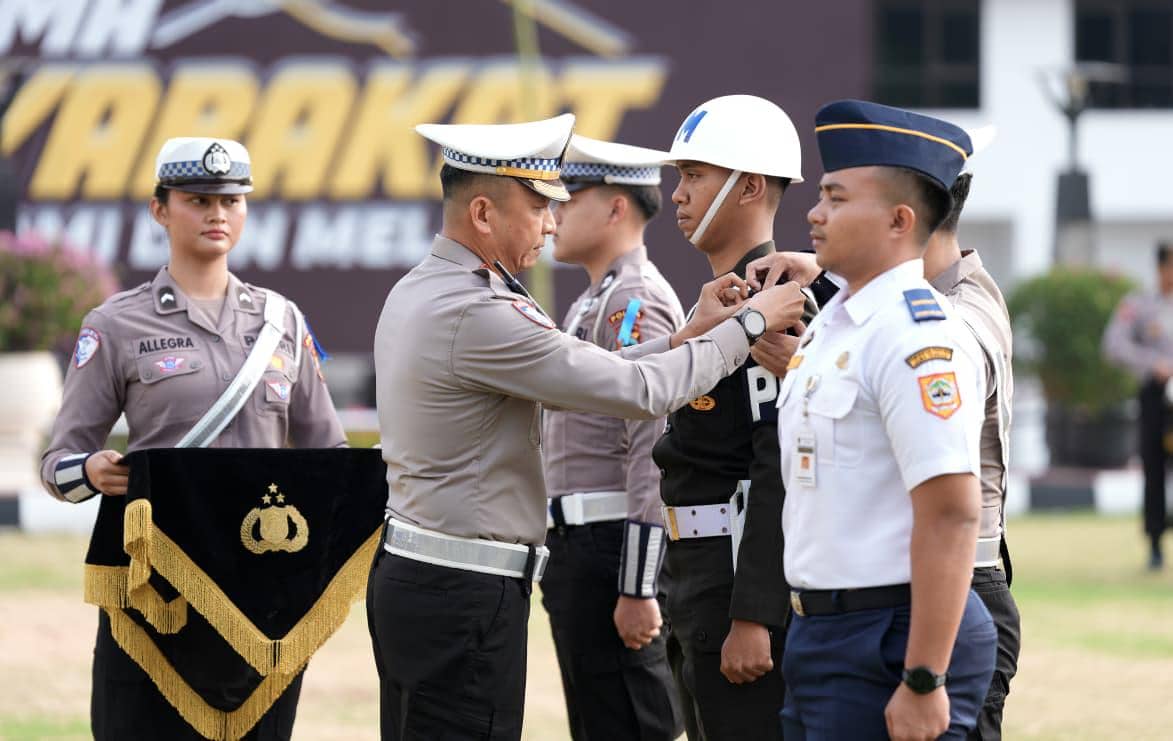 Dirlantas Polda Jateng Kombes Pol Muhammad Aldian saat gelar Operasi Patuh Candi di Mapolda Jateng.