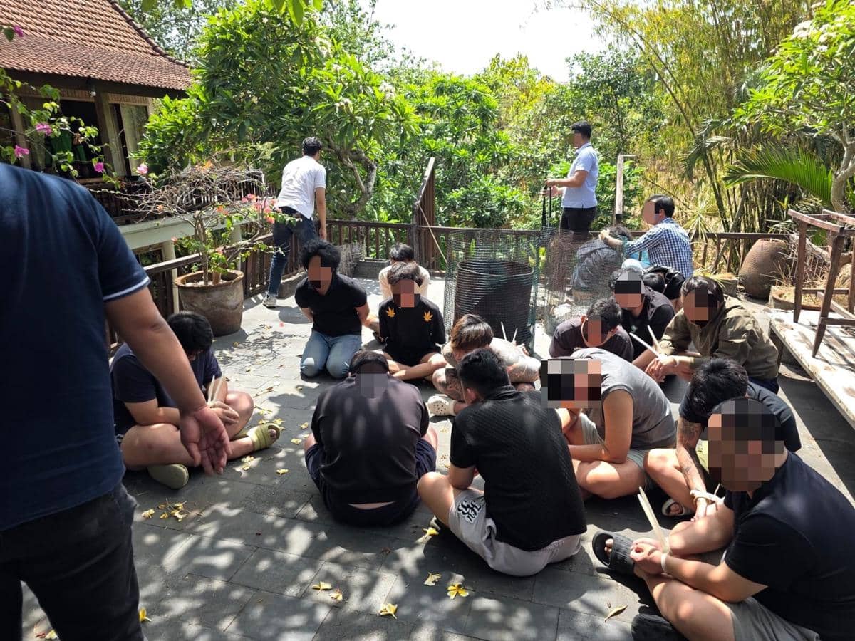 17 WNA Ditangkap di Bali, Operasikan Pinjaman Daring dari Vila