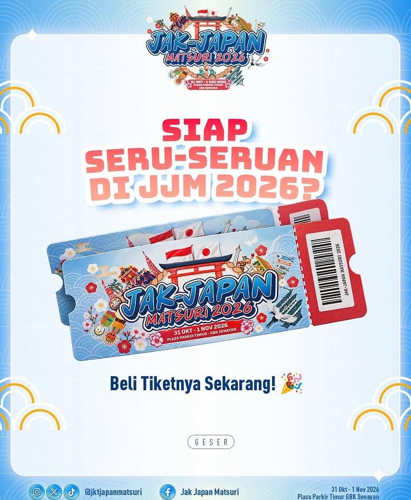 Materi visual Jak-Japan Matsuri 2026 yang diunggah melalui akun Instagram resmi festival tersebut.