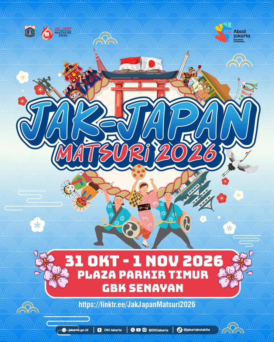 Materi promosi Jak-Japan Matsuri 2026 yang dibagikan melalui akun Instagram jktjapanmatsuri.