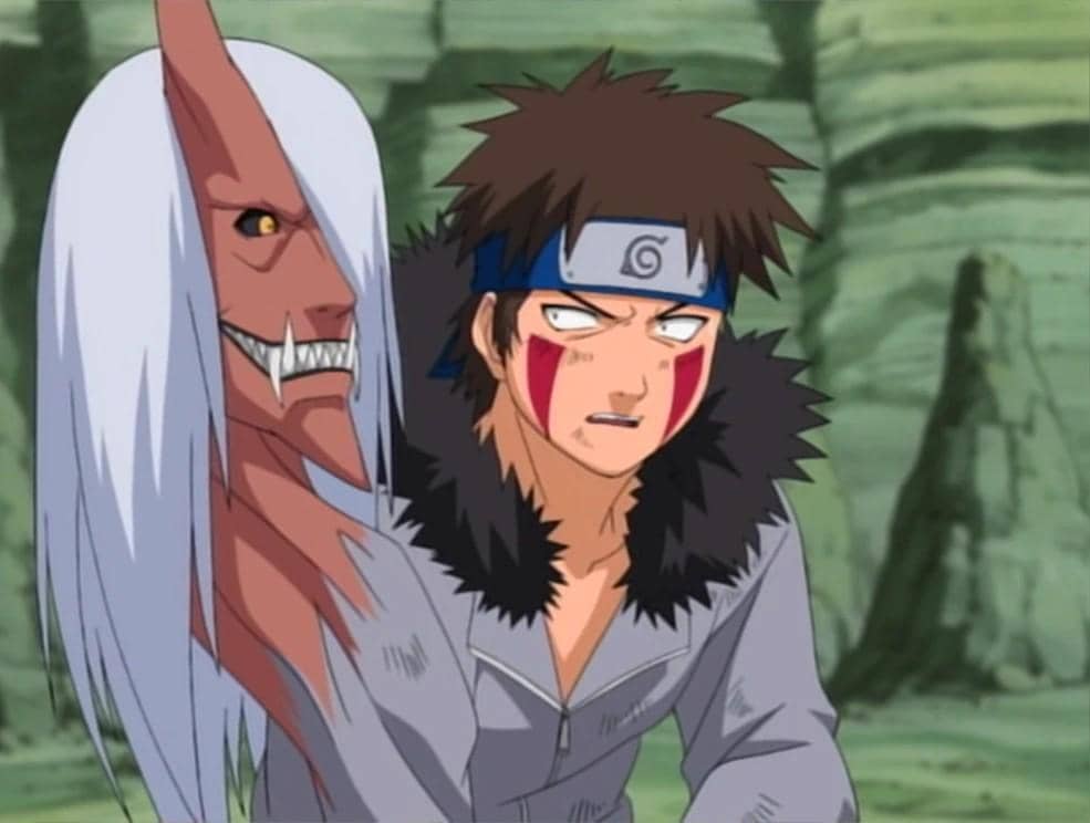 Ukon merasuki tubuh Kiba (dok. Pierrot/Naruto).jpg