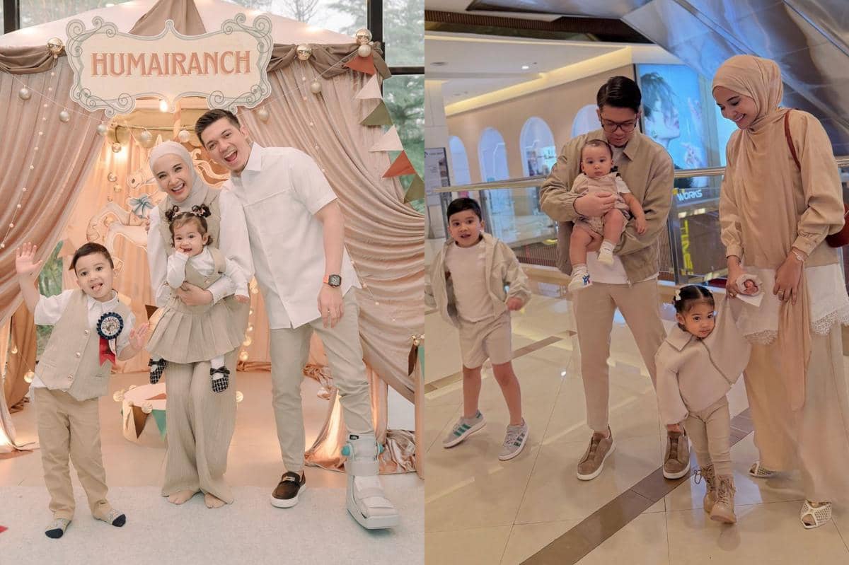 7 OOTD Keluarga ala Zaskia Sungkar dan Irwansyah, Simpel nan Stylish!