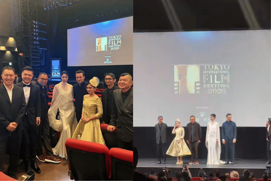 Detail Look Tissa Biani dan Laura Basuki di Tokyo Film Festival