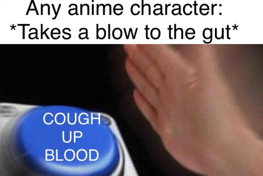 8 Meme Anime tentang Tubuh Berdarah, Banyak Momen Kocak