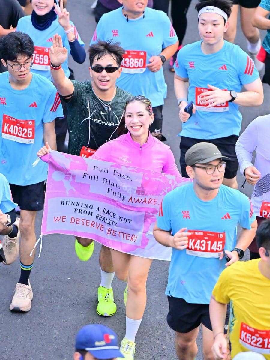 Abel Cantika raih PB saat lari 10K di Jakarta Running Festival 2026