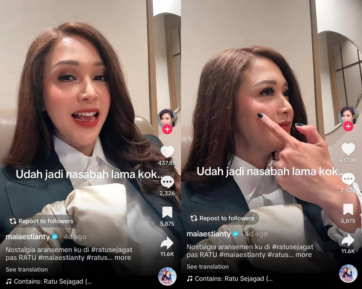 Maia Estianty membuat konten dengan lagu "Ratu Sejagad"