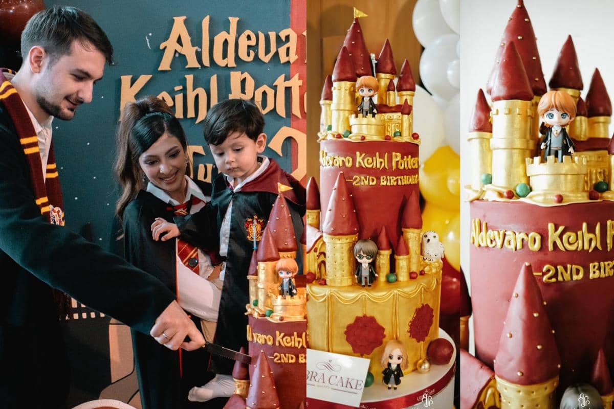 Gaya dan Dekorasi Ultah Putra Sarah Keihl Bertema Harry Potter