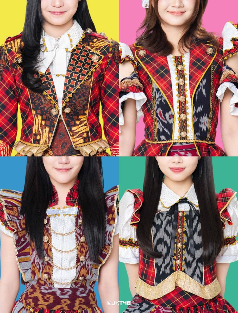 Visual promosi single “Ayo Senyumlah” karya JKT48 yang diunggah melalui akun Instagram JKT48.
