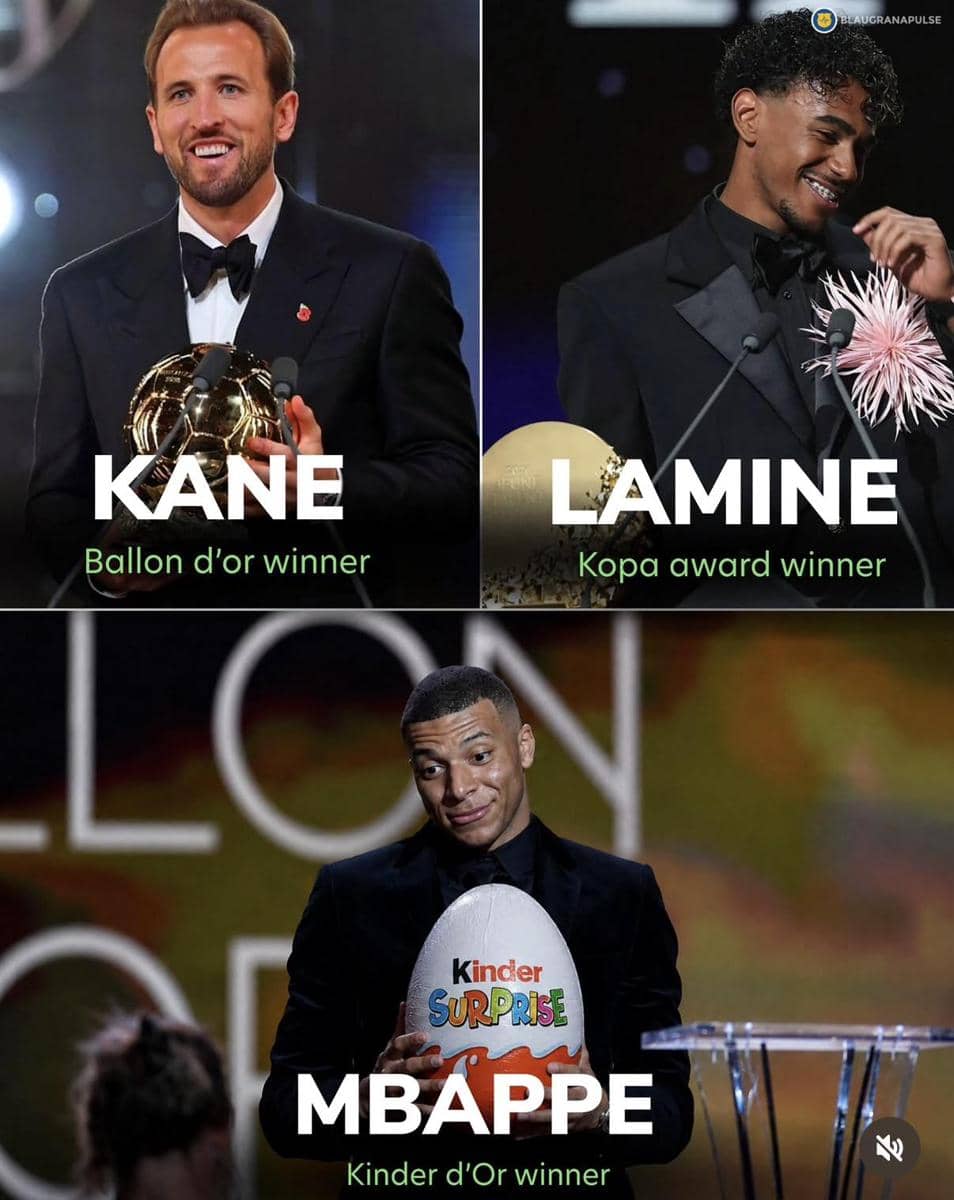 meme Harry Kane menang Ballon d'Or
