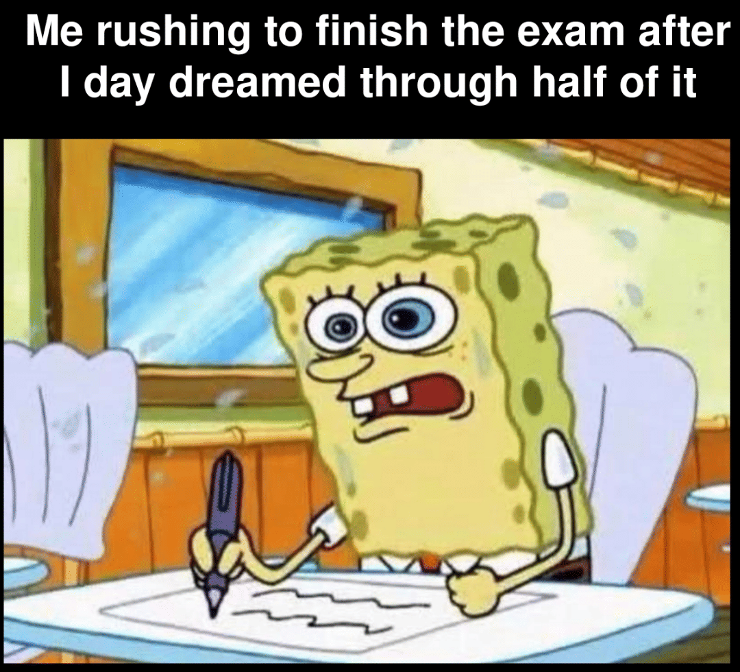 meme SpongeBob tentang murid