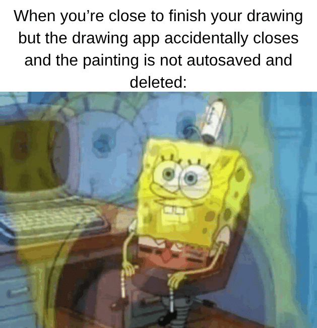 meme SpongeBob tentang momen gak disengaja