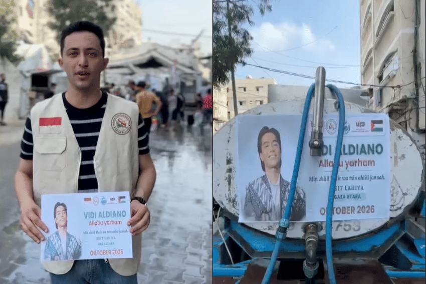 Harry Kiss Update Program Sosial Vidi Tetap Hidup, Sumbang Air ke Gaza