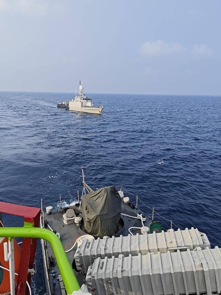 Kapal MV Global 88 diduga ditahan pihak TNI AL di Balikpapan. Dok. Istimewa