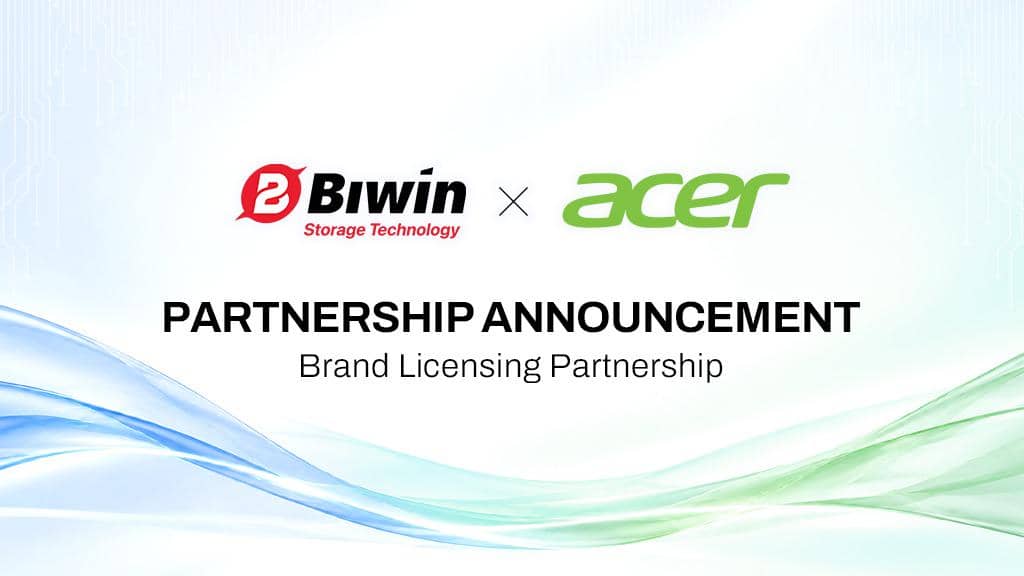 BIWIN Tandatangani Perjanjian Lisensi Bertahun-tahun dengan Acer!
