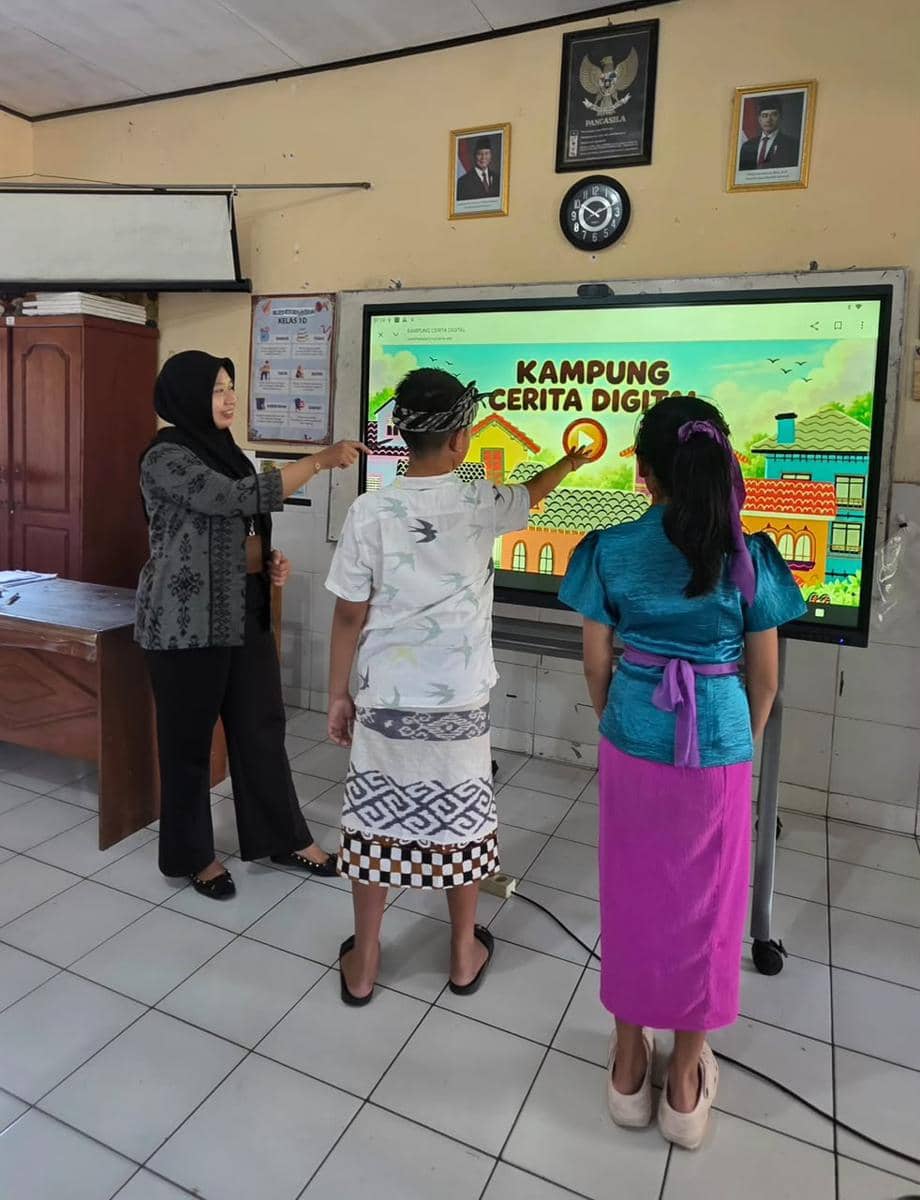 Guru di Klungkung Sulap Pelajaran Membaca Jadi Permainan Interaktif