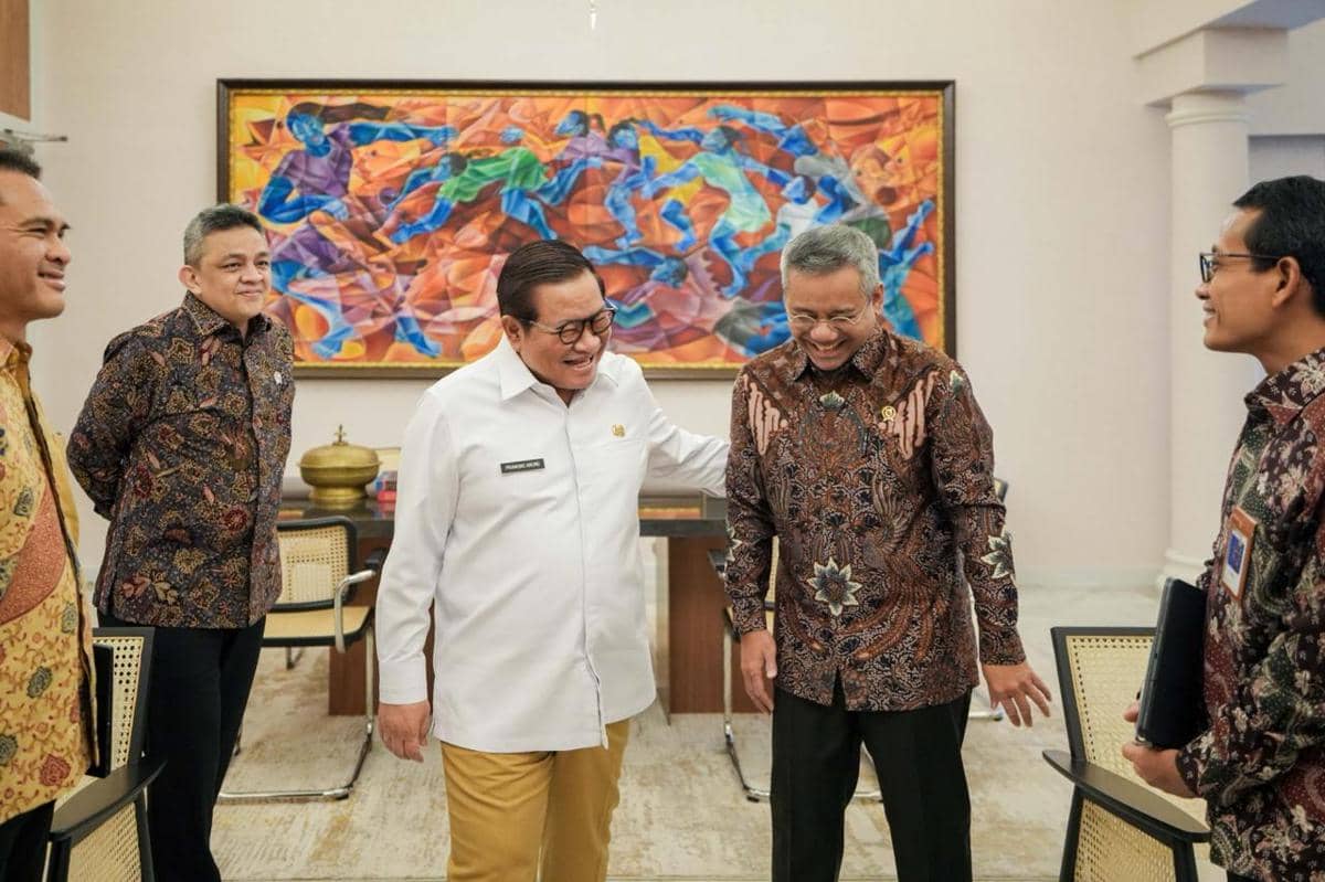 Menkeu Temui Pramono di Balai Kota, Bahas DBH Sampai Obligasi