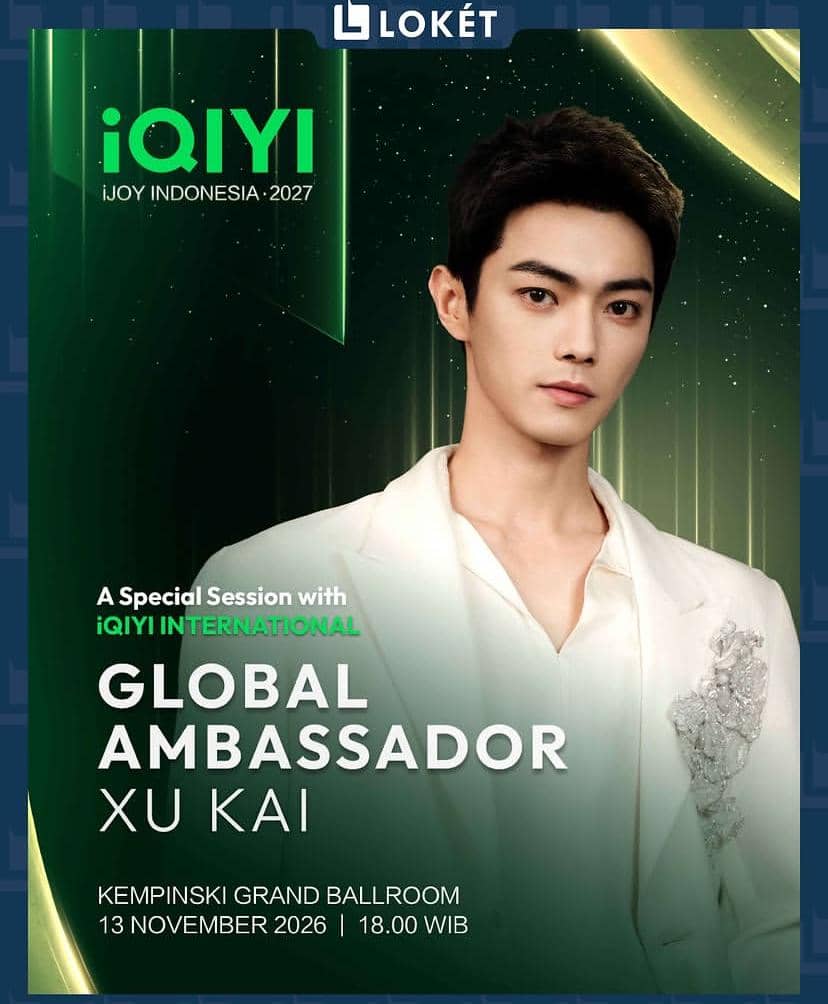 Poster acara A Special Session with Xu Kai yang dipublikasikan oleh akun resmi Loket.com melalui Instagram.