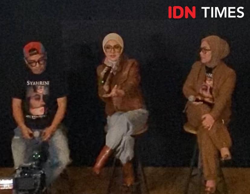 Syahrini menghadiri konferensi pers konser “Aku Kembali Live in Concert” di CGV Pasific Place, Jakarta.