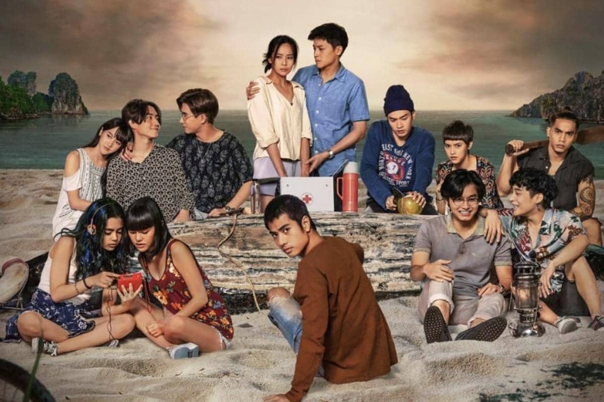 Poster drama The Stranded produksi Netflix dengan judul serial terpampang jelas pada materi promosi resmi.