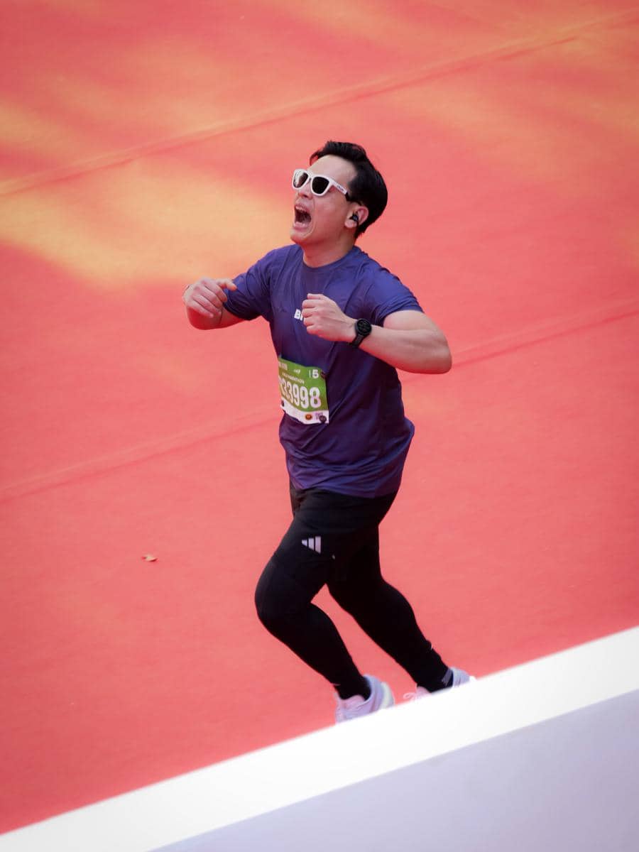 Natta Reza sukses mencapai virgin half marathon di JRF 2026