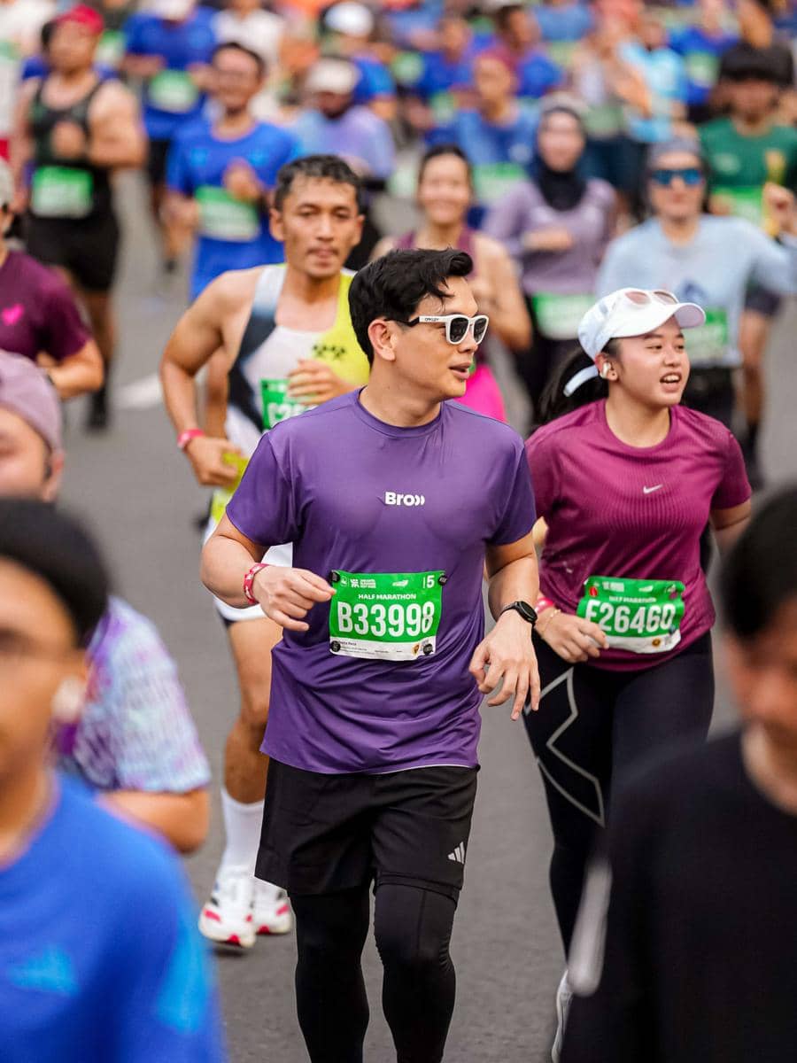 Natta Reza sukses mencapai virgin half marathon di JRF 2026