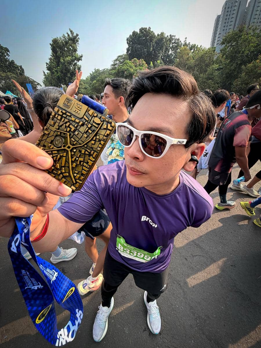 Natta Reza sukses mencapai virgin half marathon di JRF 2026