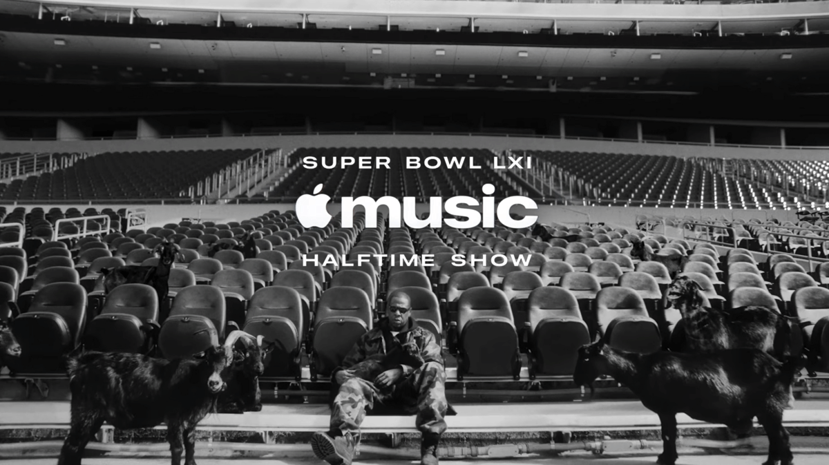 Tangkapan layar pengumuman Jay-Z sebagai penampil halftime show dalam video dari kanal YouTube Roc Nation.