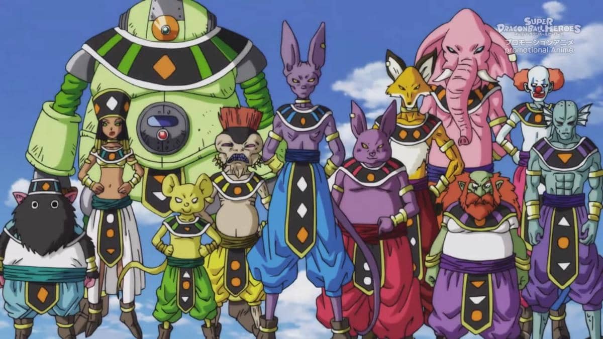 Para Dewa Penghancur di Dragon Ball (dok. Toei Animation/Super Dragon Ball Heroes)