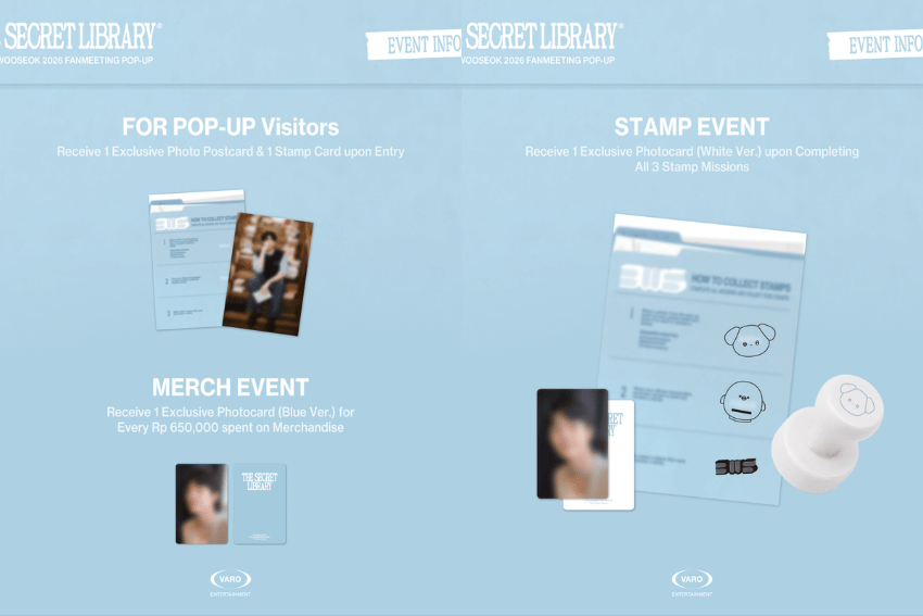 poster pop-up fan meeting Byeon Woo Seok di Indonesia