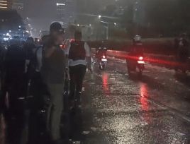 Demo di Bundaran HI Bubar, Ruas Jalan Thamrin Dibuka Kembali