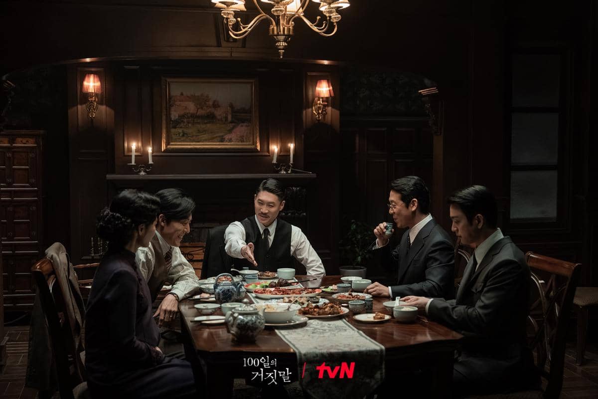 Cuplikan adegan dari drama 100 Days of Deception produksi tvN yang menampilkan salah satu momen dalam serial tersebut.
