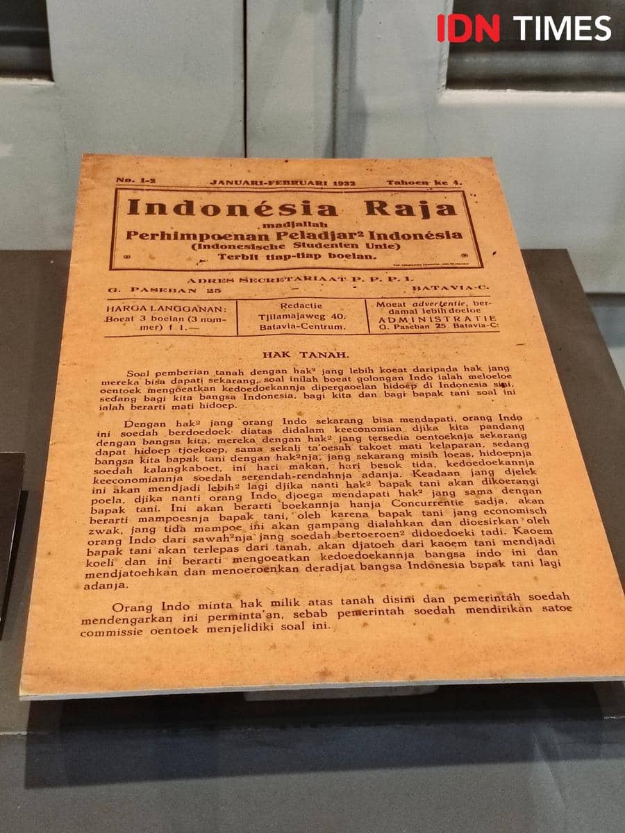 Menilik Jejak Pemuda Melalui Koleksi Bersejarah Museum Sumpah Pemuda