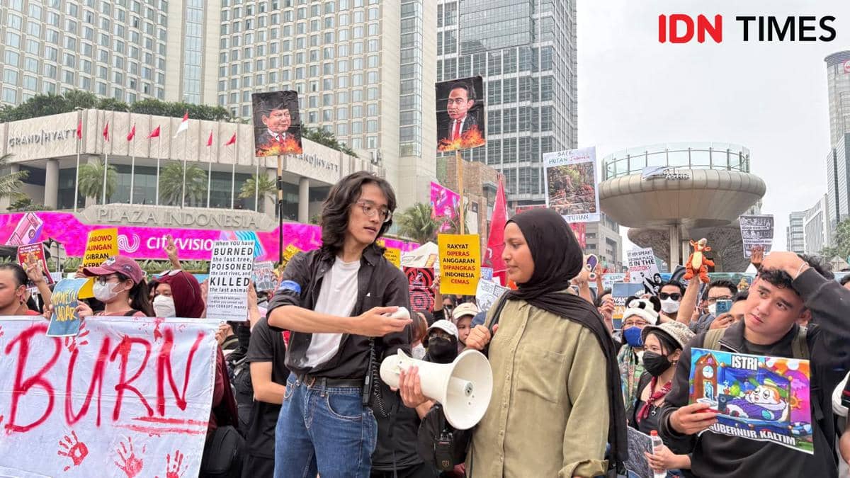 Demo Bundaran HI, Mahasiswa Pertanyakan Apa Prioritas Pemerintah
