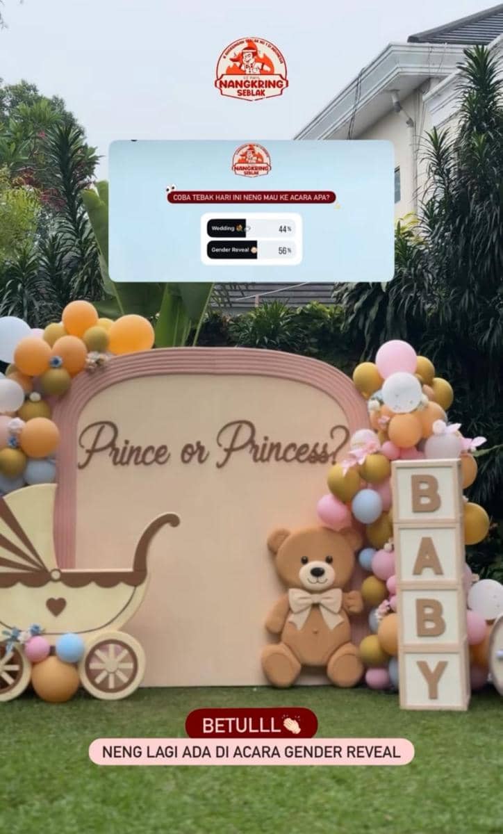 Dekorasi Gender Reveal Brisia Jodie (instagram.com/nangkringseblak)